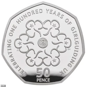 Girl Guides / Pfadfinder Umlaufmünzen 50p Sonderedition - Bild 1 von 2