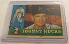 Johnny Kucks 1960 Topps Signed Card #177 - Autograph Kansas City Athletics