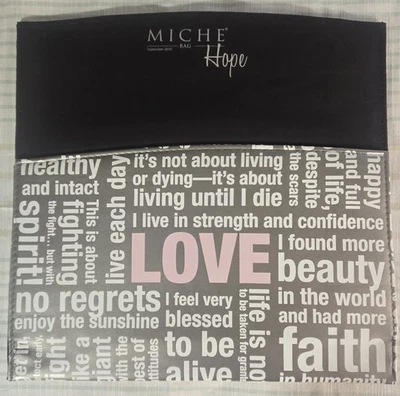 Cartera cubierta Miche Classic Hope Shell imitación cuero cáncer de mama amor  Foto 1 de 4