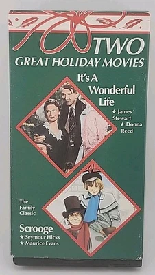 Scrooge & It's A Wonderful Life (VHS, 1991) - Image 1 of 4