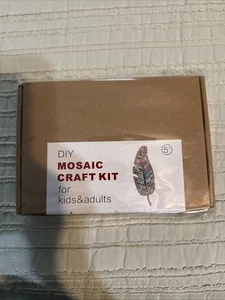 DIY Mosaic Craft Kit Feather Leaf For Kids And Adults - Picture 1 of 2