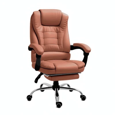 Sedia Da Ufficio Marrone Ergonomica con Supporto Lombare e Altezza Regolabile - Bild 1 von 4