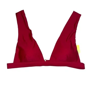 NWT Summersalt The Plunge Burgundy Bikini Top 10 - Picture 1 of 4