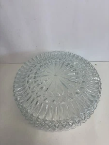 Vintage Mount Glass Diamond Point Cut Ceiling Light Shade. 10 3/4. - Picture 1 of 18