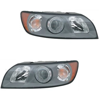 Scheinwerfer Set links & rechts Grau H7/HB3 für Volvo V50 MW 545 S40 II 544 - Bild 1 von 3