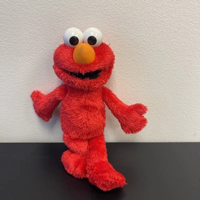 Sesame Street 13.5” Tickle Me Elmo 2011 Red Plush Toy Laughs Giggles Works - Image 1 of 4