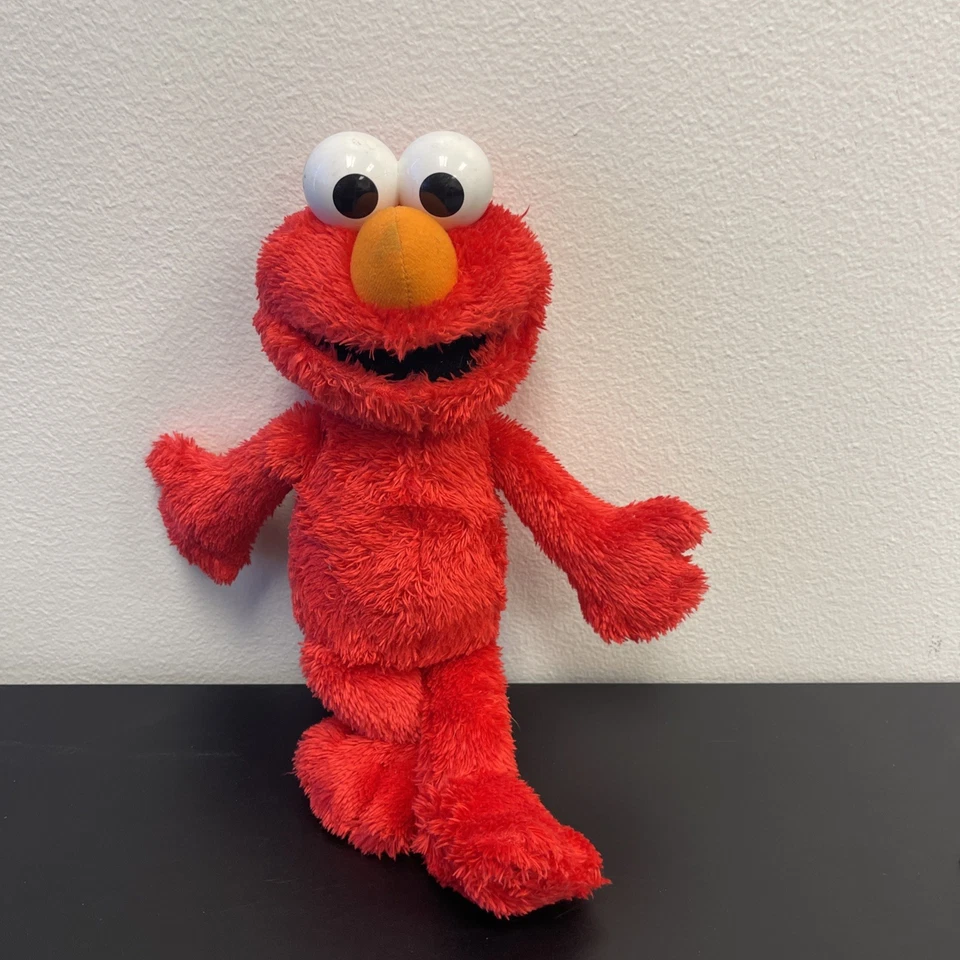 Sesame Street 13.5” Tickle Me Elmo 2011 Red Plush Toy Laughs Giggles Works - Image 1 of 4