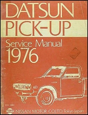 Manuale Di Servizio Originale Per Pickup Datsun 1976, Officina Dealer OEM - Immagine 1 di 2