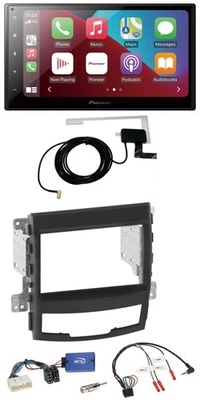 Pioneer USB Bluetooth DAB Lenkrad 2DIN Autoradio für SSangYong Korando mit Taste - Bild 1 von 4