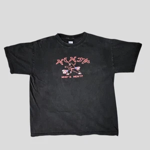 Loser One Step Down Ninja 8 Bit Who's Next Y2K Black T Shirt Size Large 90s - Picture 1 of 4