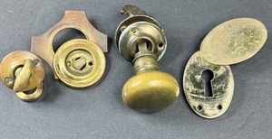 Antike Türknauf Schlossset Rosettenplatte Schlüssellochbeschläge Konvolut - Bild 1 von 6