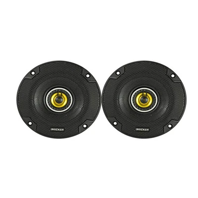 Kicker 46CSC44 Car Audio Coaxial Speaker System CS 4in 50W 2 Way Round Tweeters - Image 1 of 4