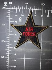 Faux United States Air Force Patch Star Brown Camouflage Red USA Military USAF