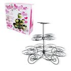 Multi-Tiered Metal Dessert and Cupcake Stand, Fits 13 Cupcakes
