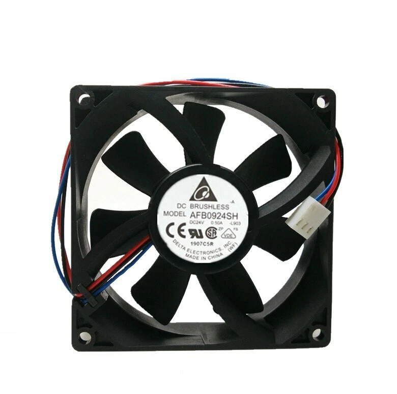 DELTA AFB0924SH 9025 9CM DC 24V 0.50A 3-lines The Server Dual Ball Cooling Fan - Image 1 of 1
