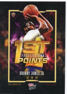 2024-25 Topps NOW Basektball BRONNY JAMES JR First Points RC #3 - Picture 1 of 2