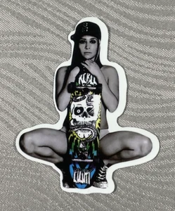 Skater Girl Waterproof Vinyl Sticker - Picture 1 of 2
