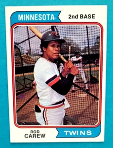 1974 Topps #50 Rod Carew Minnesota Twins HOF Baseball Card Near Mint - Picture 1 of 2