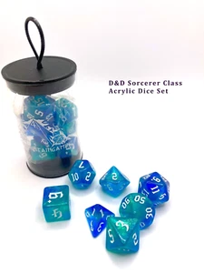 Set dadi acrilici DND - Classe Stregone D&D - Foto 1 di 7