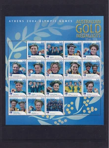 AUSTRALIA 2004 Olympic Gold Medallists composite sheetlet. Mint Never Hinged. - Picture 1 of 1