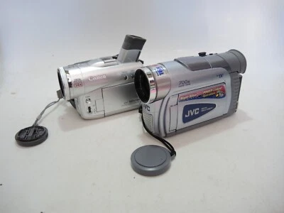 Canon and JVC Camcorders  For Parts Or Repair As Is - Image 1 of 4