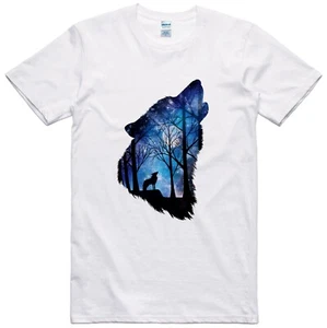 Howling Wolf T Shirt Unisex Nature Design Tee - Picture 1 of 1
