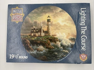 Lighting the Course 500 Piece Round Jigsaw Puzzle Artist Judy Gibson - Picture 1 of 1