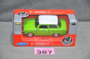 Brand New Welly Trabant 601 Scale 1:34 11cm Diecast Model Car Green & White Box - Picture 1 of 5