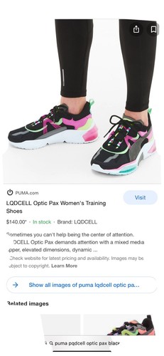 Puma Lqdcell Optic Pax Training scarpe da ginnastica da donna casual nere