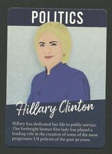 Hillary Clinton First Lady  USA Famous Person Collector Trading Card BHOF