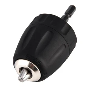 0.8-10mm Keyless Drill Chuck Conversion Tool 3/8"-24UNF Adapter with Hex Shank - Picture 1 of 4