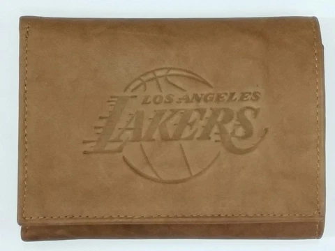 NBA Los Angeles Lakers Tri-Fold Leather Wallet, New Cover