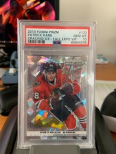 2013-14	Panini Prizm	123 Patrick	Kane Cracked Ice Fall Expo VIP /30 PSA 10 POP 2