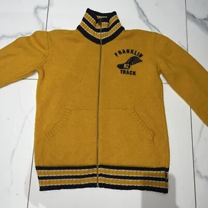Cárdigan amarillo exclusivo de Franklin And Marshall 80 % lana - Imagen 1 de 8