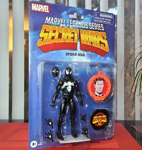 Figura de acción Hasbro Marvel Legends Secret Wars Spiderman (traje negro simbionte) - Imagen 1 de 11