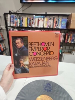 Beethoven Emperor Concerto,Weissenberg Karajan, Record#,S-2-37062. 12".  - Image 1 of 4