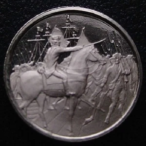 Franklin Mint Mini-Ingot: 1780 Washington Joined By French Army At Newport - Picture 1 of 8
