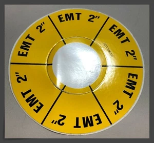 33869 Greenlee Replacement Decal Sticker 2" EMT 555SBC - Picture 1 of 6