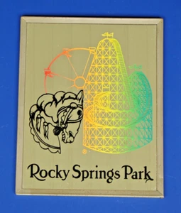 Antique Rocky Springs Amusement Park Glass Prize Mirror Souvenir Lancaster, PA - Picture 1 of 9