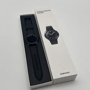 Samsung Galaxy Watch 4 Classic 42mm SM-R885 Smartwatch Black LTE GPS - Picture 1 of 4