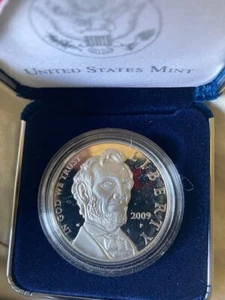 2009-P ABRAHAM LINCOLN Proof Commemorative Silver Dollar OGP COA - Picture 1 of 2