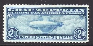 C15 VF-XF HINGED OG- $2.60 ZEPPELIN AIRMAIL ISSUE!! (REM #C15-986) - Picture 1 of 1