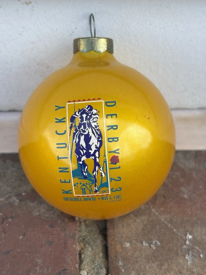 Kentucky Derbey 123 Race Ornament 1997 Foto 1 de 3