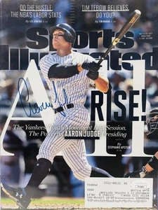 Aaron Judge Signed Autographed 2017 Sports Illustrated Magazine Yankees JSA - Picture 1 of 4