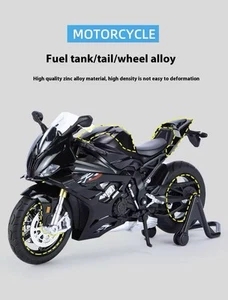 New 1:12 BMW RR S1000 Alloy Motorcycle Simulation Motorcycle Model Trendy Toy UK - Picture 1 of 4