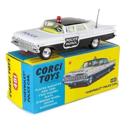 Corgi Toys Model Club Reissue 481 Chevrolet Police Car - New Unopened - Image 1 of 4