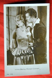 RONALD COLMAN VILMA BANKY 1928 P.CARD ROSS 3375/1 - Picture 1 of 1