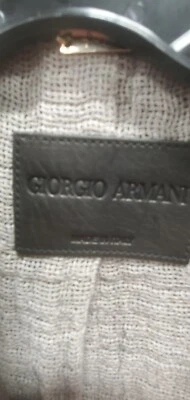  Auténtico con etiquetas. chaquetas de cuero para mujer giorgio armani Foto 1 de 4