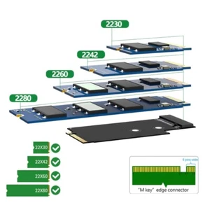 Reliable M.2 SSD 2242 To NVME SSD Conversion Card for Legion Go Laptops - Afbeelding 1 van 8