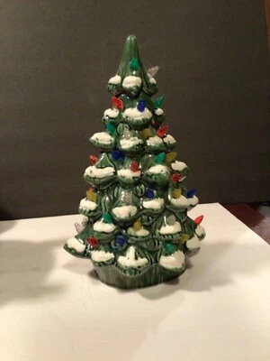 Ceramic Lighted Christmas Tree by Transpac  - Image 1 of 4